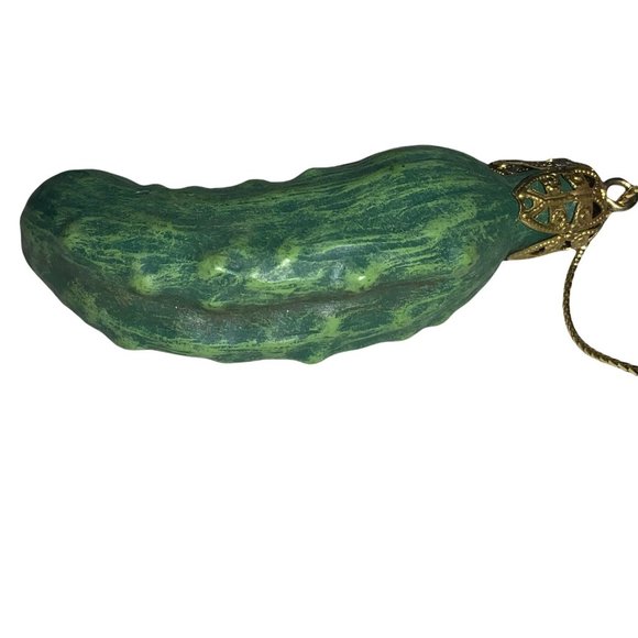 Legend of the Pickle Christmas Tree Ornament, Holiday Tradition Decor - Picture 3 of 5